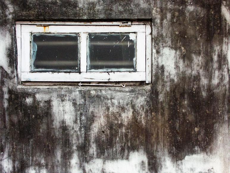 A window on the roof of my grandparents house in Kolkata West Bengal A window bordered by and spattered with white paint as seen from the roof of my grandparents house in calcutta west bengal india. the house has now been torn...