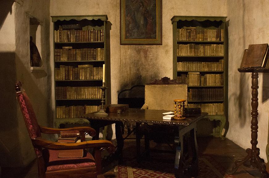 Old Room Spanish Colonial Mission Room recreated and Monterrey Mission