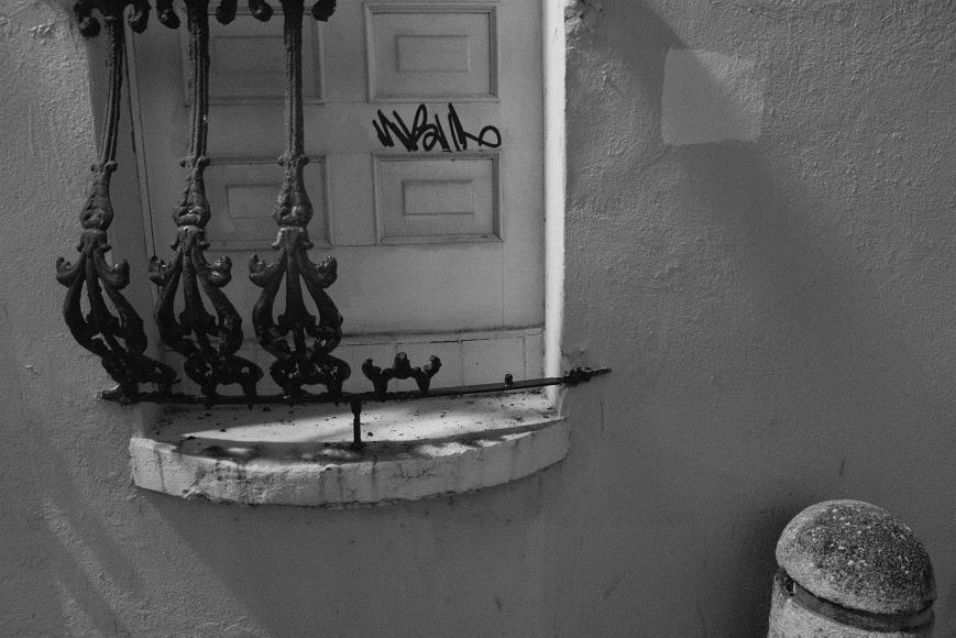 Wrought iron window closeup