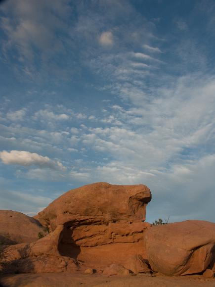 Orange Sandstone hoodoos in Cerrillos New Mexico