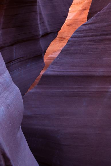 Sandstone slot canyon in Utah 5