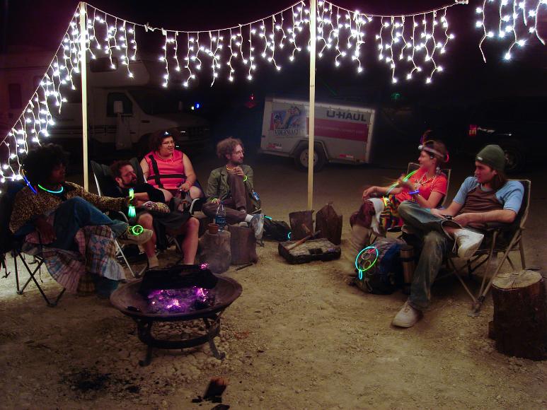 Stories around the campfire My friends as I remeber them as they sit around the campfire at Shady Asylum Burning Man 2006
